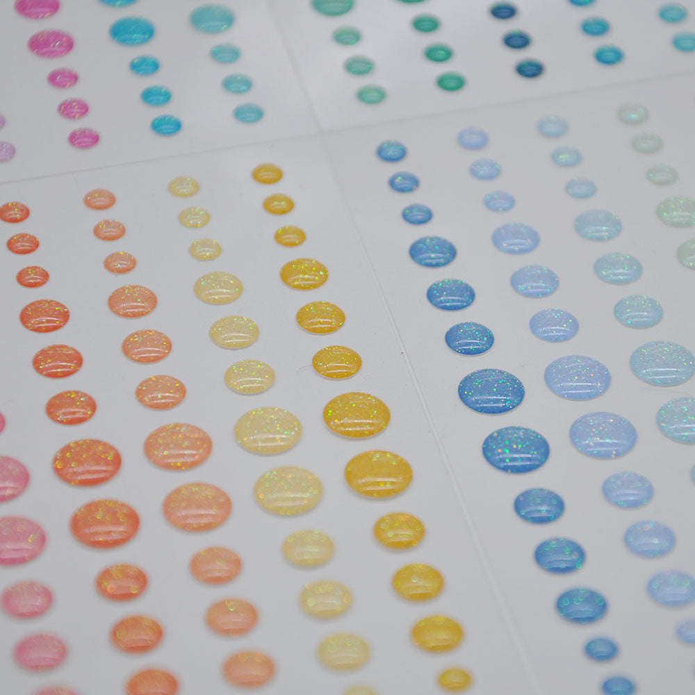 Glitter Enamel Dots - Summers Day