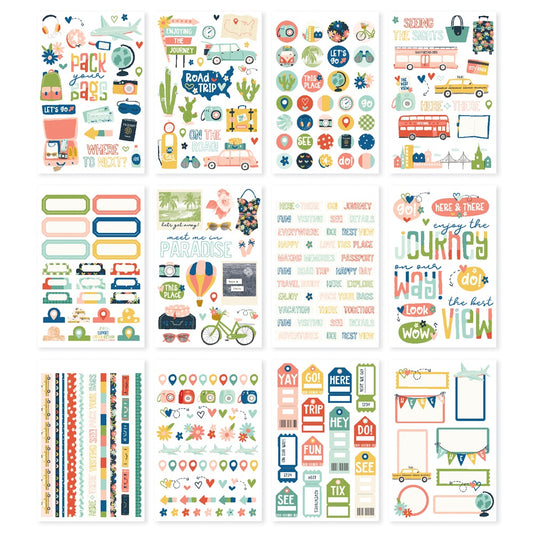 Simple Stories - Pack Your Bags - Sticker Book