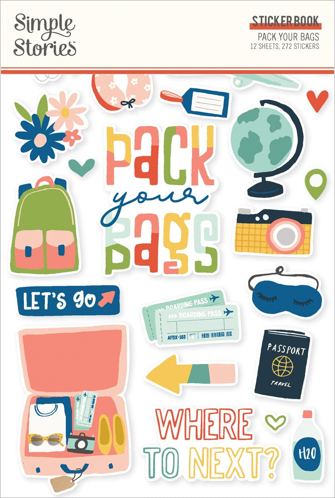 Simple Stories - Pack Your Bags - Sticker Book