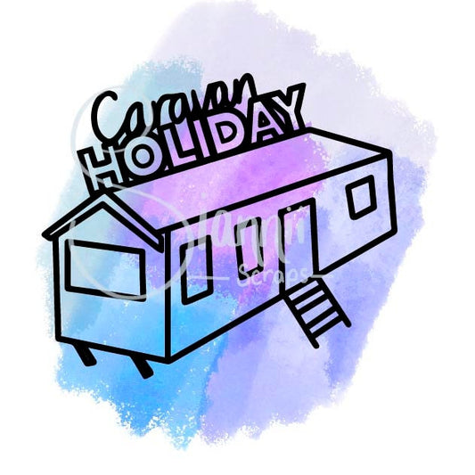 Caravan Holiday digital cut file svg png jpg