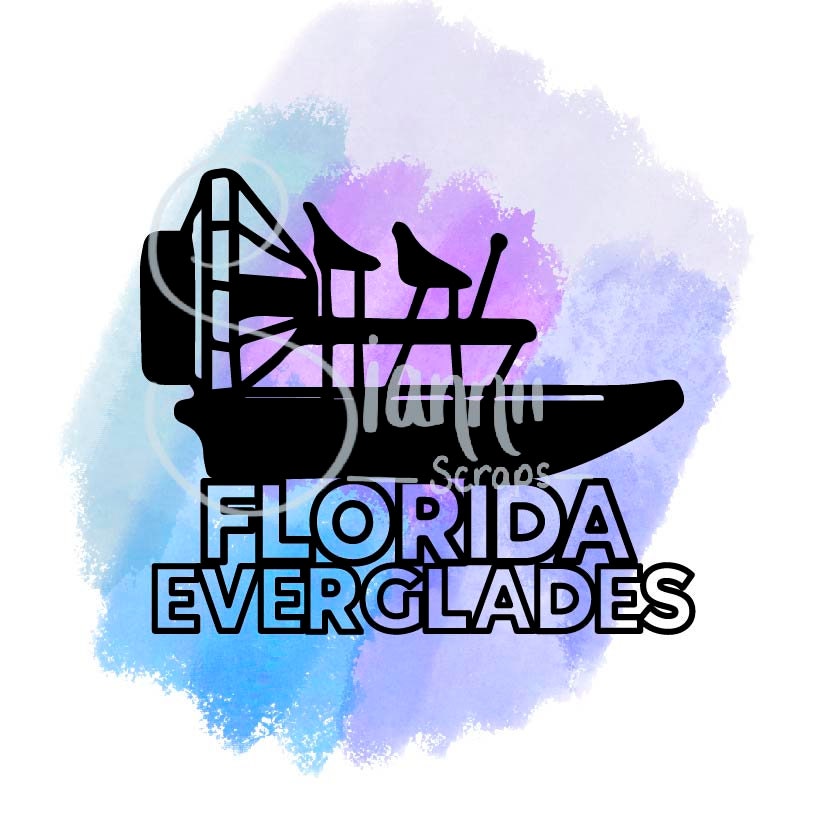 Florida everglades digital cut file svg png jpg