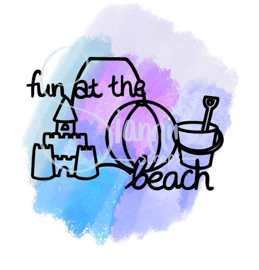 Beach digital cut file SVG PNG JPG