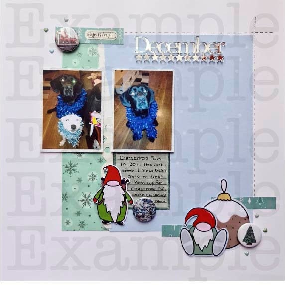 Set 2. Christmas Scrapbooking flair,