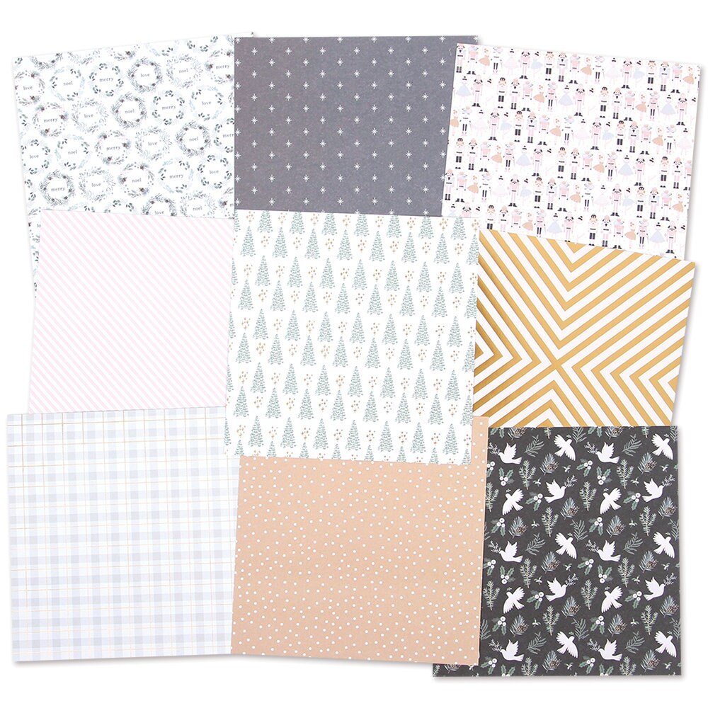 Rosie's Studio 6 x6 paper pad, Twinkle all the way collection