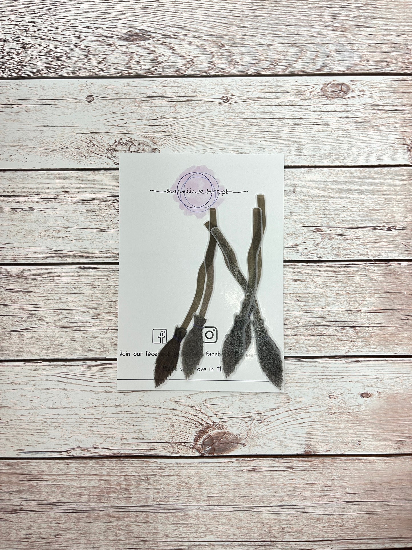 Vellum Witch's broom, Die Cuts