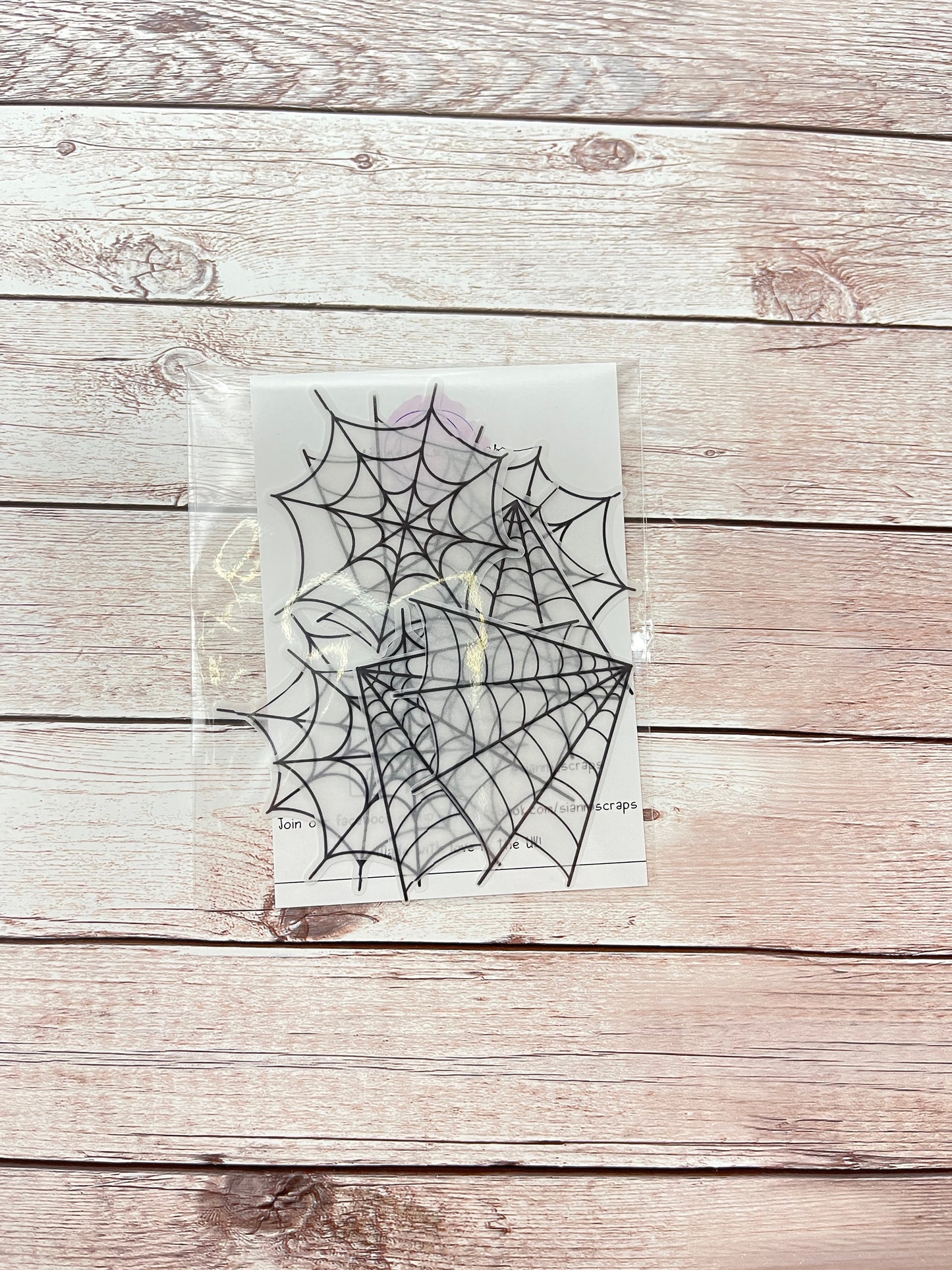 Vellum spiders webs, Die Cuts