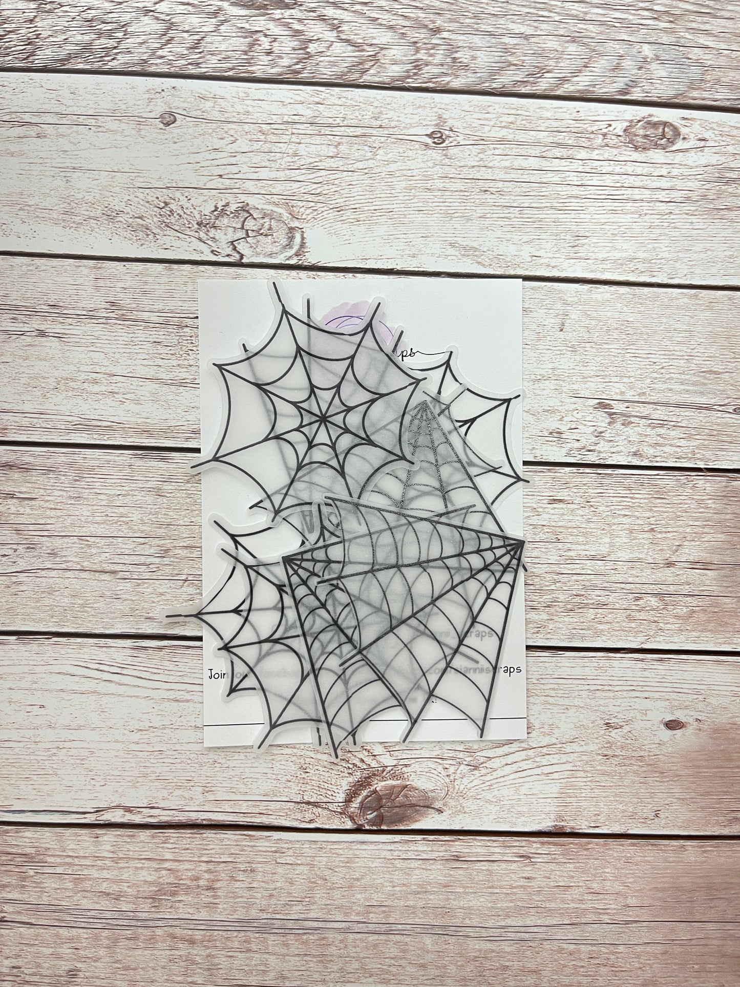 Vellum spiders webs, Die Cuts