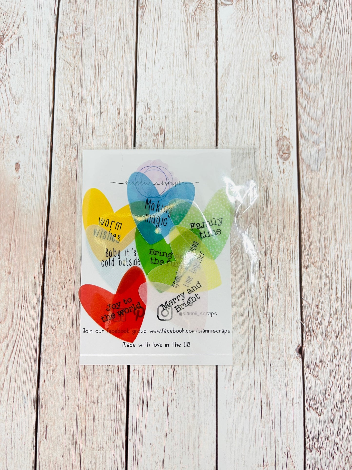 Vellum Christmas heart sentiment die Cuts