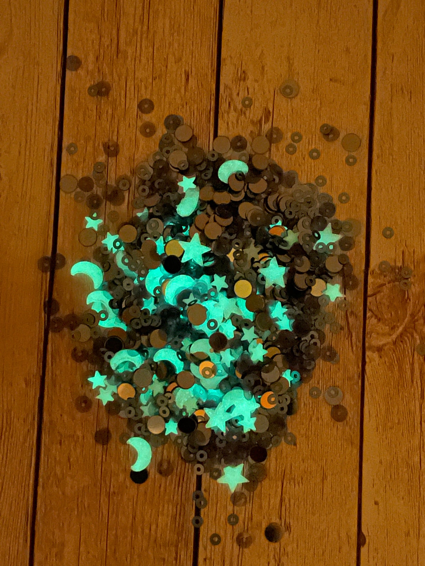 5g Glow in the dark sequin mix "midnight skies" shaker mix