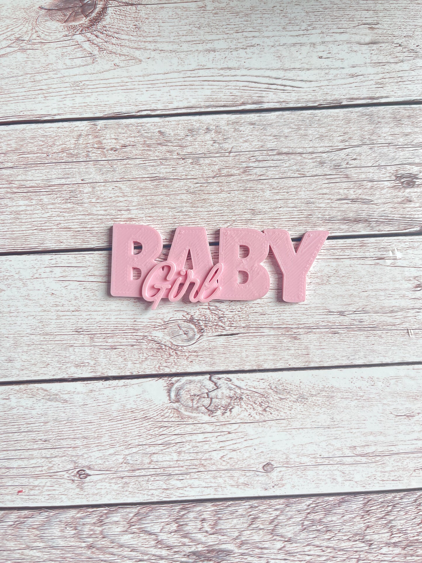 Baby girl 3D printed embellishment