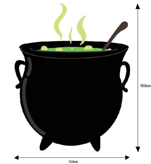 Large vellum cauldron